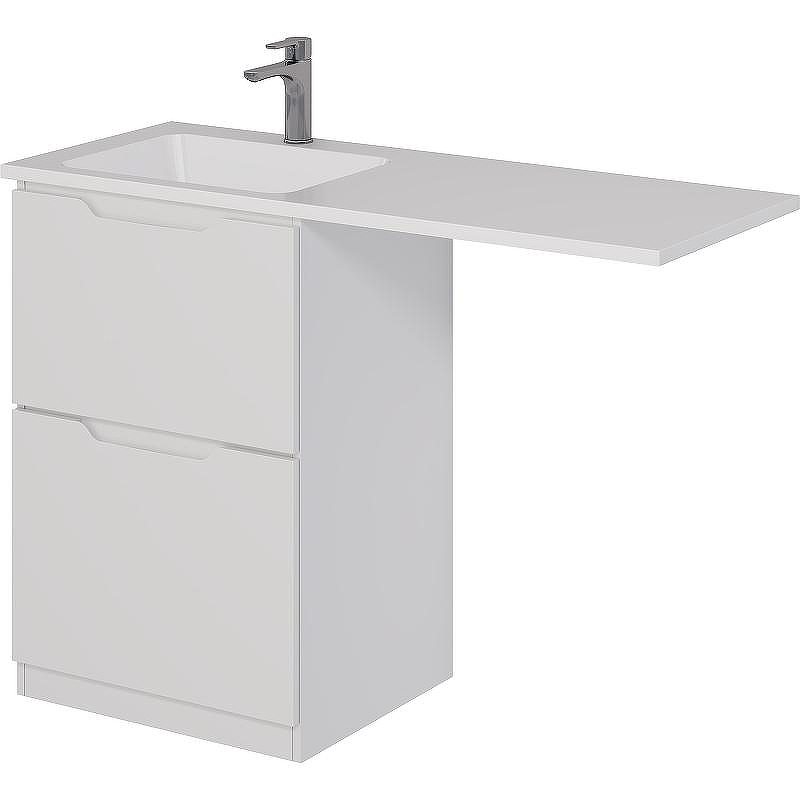 Тумба под раковину Dreja Bona 120 99.0451 Белая, купить, цена, заказать, магазин, доставка, скидка, промокод, купить, цена, заказать, магазин, доставка, скидка, промокод