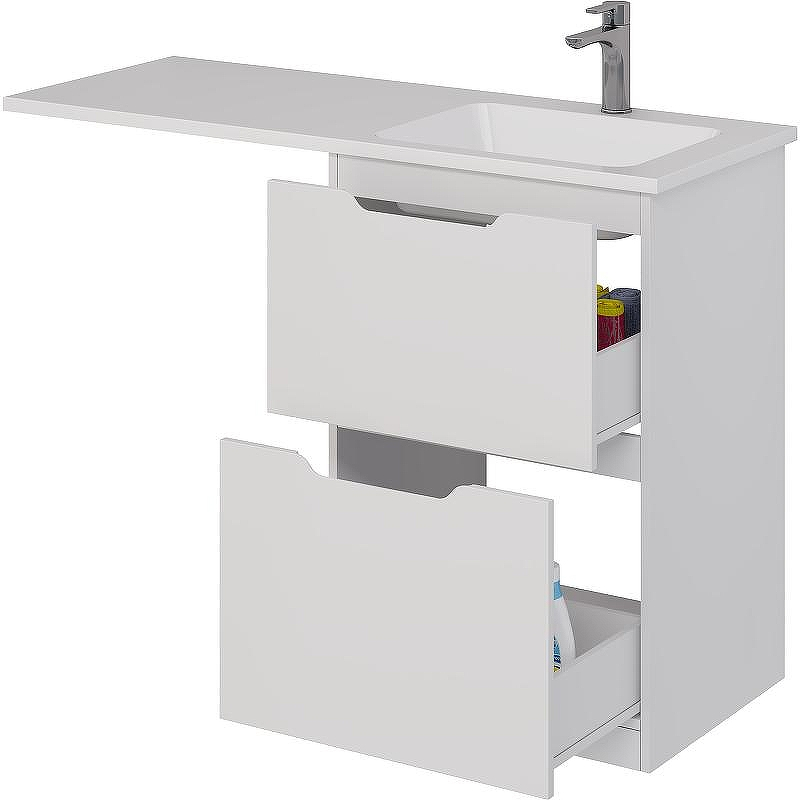 Тумба под раковину Dreja Bona 120 99.0451 Белая, купить, цена, заказать, магазин, доставка, скидка, промокод, купить, цена, заказать, магазин, доставка, скидка, промокод