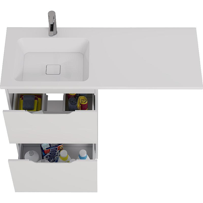Тумба под раковину Dreja Bona 120 99.0451 Белая, купить, цена, заказать, магазин, доставка, скидка, промокод, купить, цена, заказать, магазин, доставка, скидка, промокод