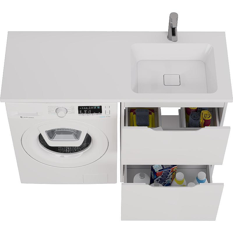 Тумба под раковину Dreja Bona 120 99.0451 Белая, купить, цена, заказать, магазин, доставка, скидка, промокод, купить, цена, заказать, магазин, доставка, скидка, промокод