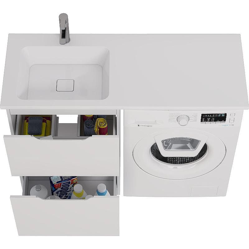 Тумба под раковину Dreja Bona 120 99.0451 Белая, купить, цена, заказать, магазин, доставка, скидка, промокод, купить, цена, заказать, магазин, доставка, скидка, промокод