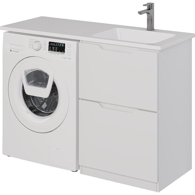 Тумба под раковину Dreja Bona 120 99.0451 Белая, купить, цена, заказать, магазин, доставка, скидка, промокод, купить, цена, заказать, магазин, доставка, скидка, промокод