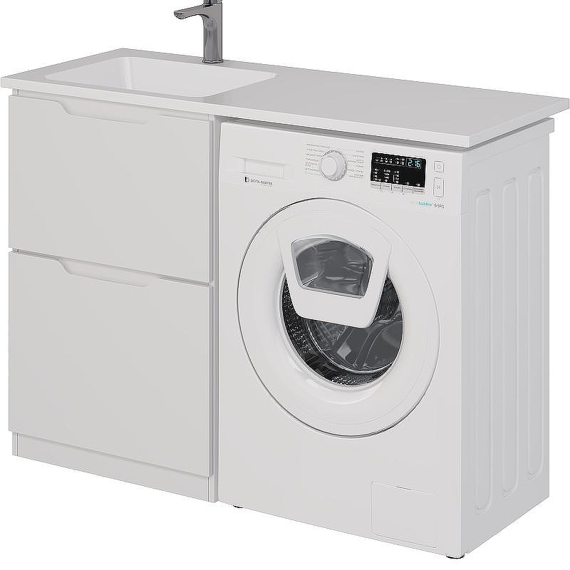 Тумба под раковину Dreja Bona 120 99.0451 Белая, купить, цена, заказать, магазин, доставка, скидка, промокод, купить, цена, заказать, магазин, доставка, скидка, промокод