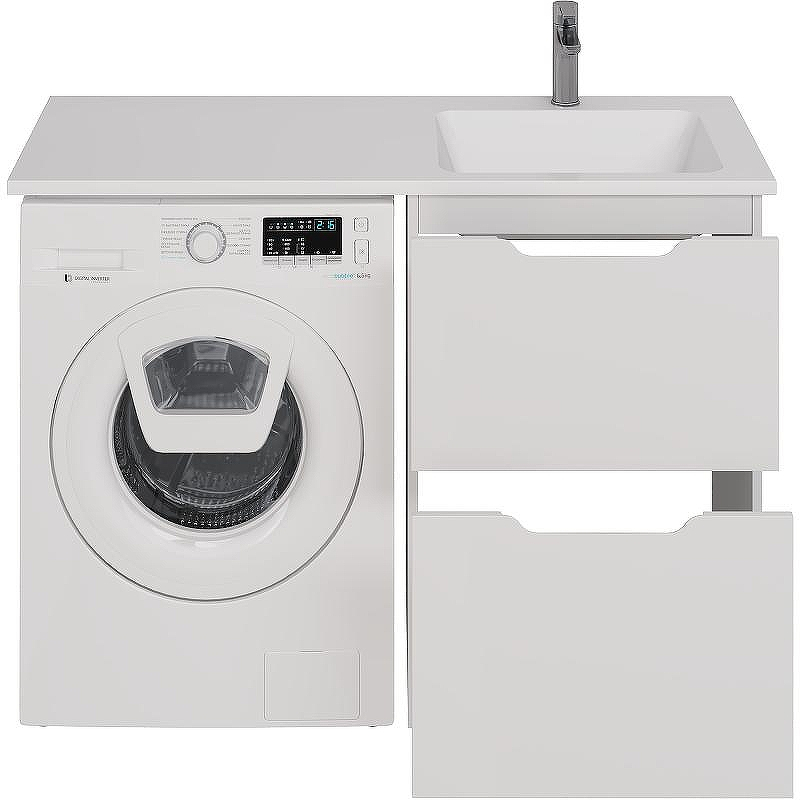 Тумба под раковину Dreja Bona 120 99.0451 Белая, купить, цена, заказать, магазин, доставка, скидка, промокод, купить, цена, заказать, магазин, доставка, скидка, промокод