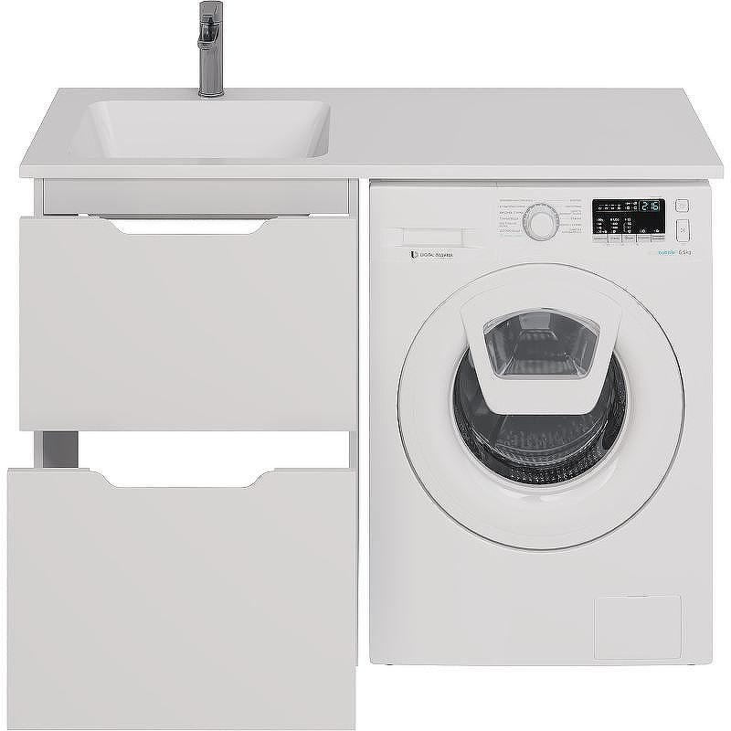 Тумба под раковину Dreja Bona 120 99.0451 Белая, купить, цена, заказать, магазин, доставка, скидка, промокод, купить, цена, заказать, магазин, доставка, скидка, промокод