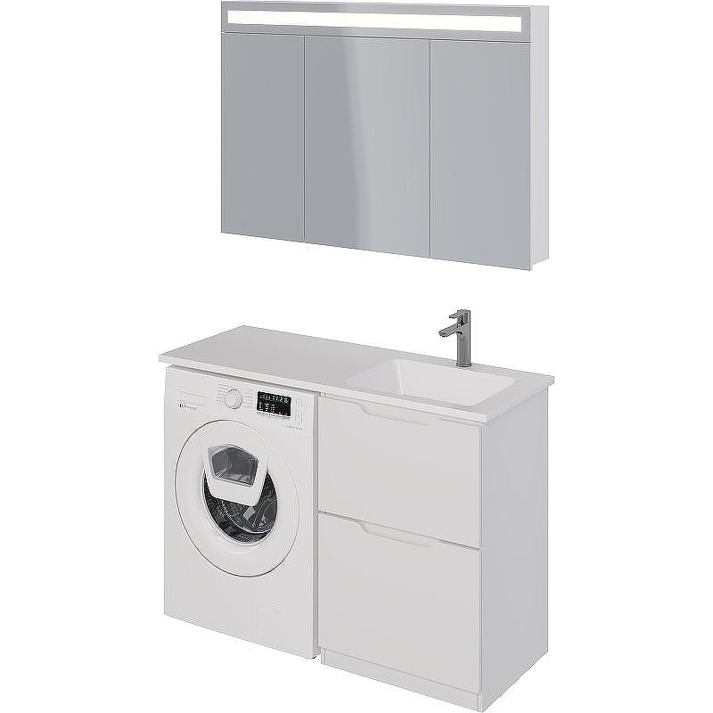 Тумба под раковину Dreja Bona 120 99.0451 Белая, купить, цена, заказать, магазин, доставка, скидка, промокод, купить, цена, заказать, магазин, доставка, скидка, промокод