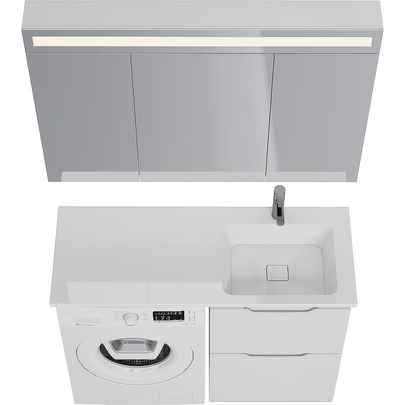 Тумба под раковину Dreja Bona 120 99.0451 Белая, купить, цена, заказать, магазин, доставка, скидка, промокод, купить, цена, заказать, магазин, доставка, скидка, промокод