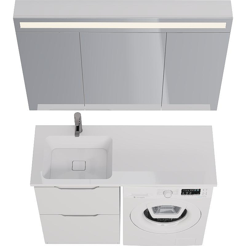 Тумба под раковину Dreja Bona 120 99.0451 Белая, купить, цена, заказать, магазин, доставка, скидка, промокод, купить, цена, заказать, магазин, доставка, скидка, промокод