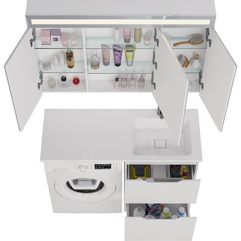 Тумба под раковину Dreja Bona 120 99.0451 Белая, купить, цена, заказать, магазин, доставка, скидка, промокод, купить, цена, заказать, магазин, доставка, скидка, промокод