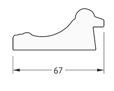 Зеркало Evoform Definite 106х56 BY 1061 в багетной раме - Состаренное золото 67
