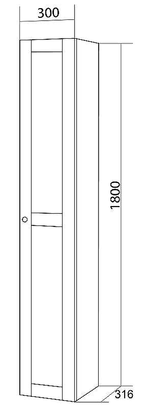 Шкаф пенал Бриклаер Хелена 30 4627125416392 подвесной Рамочный белый, купить, цена, заказать, магазин, доставка, скидка, промокод, купить, цена, заказать, магазин, доставка, скидка, промокод