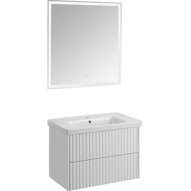 Тумба под раковину ASB-Woodline Риола 80 12411 подвесная Белая, купить, цена, заказать, магазин, доставка, скидка, промокод, купить, цена, заказать, магазин, доставка, скидка, промокод