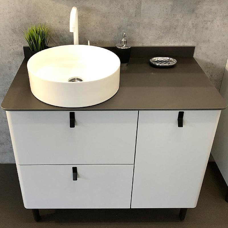 Тумба с раковиной Comforty Сорренто 90Н 00-00013520 Светло-серая, купить, цена, заказать, магазин, доставка, скидка, промокод, купить, цена, заказать, магазин, доставка, скидка, промокод