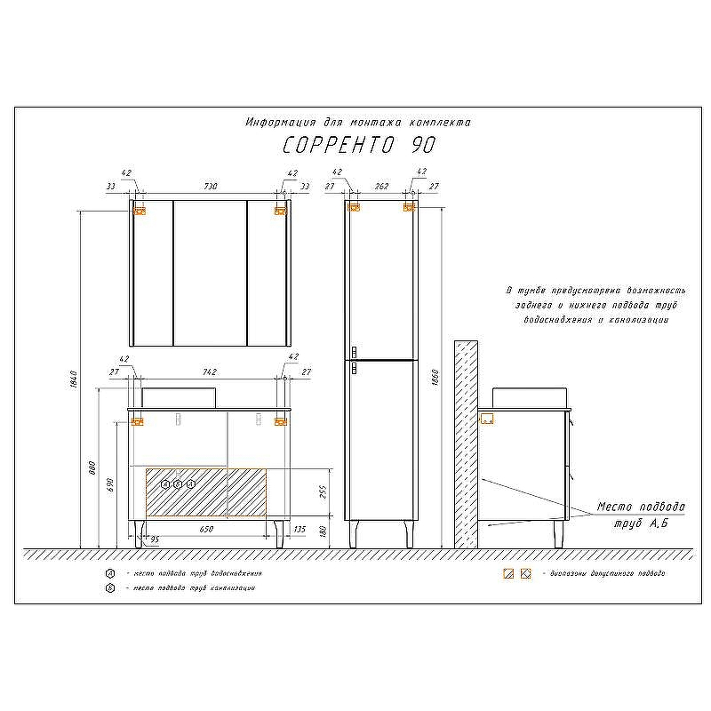 Тумба с раковиной Comforty Сорренто 90Н 00-00013520 Светло-серая, купить, цена, заказать, магазин, доставка, скидка, промокод, купить, цена, заказать, магазин, доставка, скидка, промокод