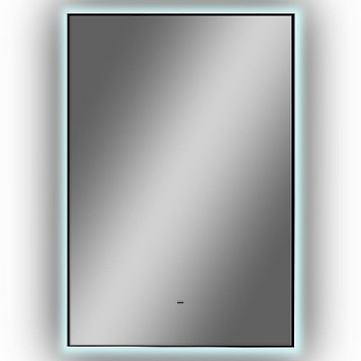 Зеркало Континент Amer 600х1000 ЗЛП1526 с подсветкой Черное с бесконтактным выключателем