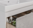Тумба под раковину Lemark Combi 100 LM03C100T-Beton подвесная Бетон Белый глянец, купить, цена, заказать, магазин, доставка, скидка, промокод, купить, цена, заказать, магазин, доставка, скидка, промокод