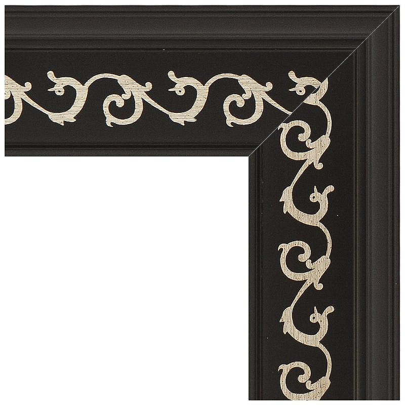 Зеркало Evoform Exclusive-G 120х95 BY 4354 с гравировкой в багетной раме - Черный ардеко 81, купить, цена, заказать, магазин, доставка, скидка, промокод, купить, цена, заказать, магазин, доставка, скидка, промокод
