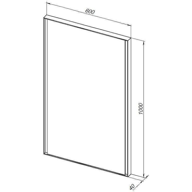 Зеркало Allen Brau Infinity 60 1.21019.WT с подсветкой Белое с сенсорным выключателем, купить, цена, заказать, магазин, доставка, скидка, промокод, купить, цена, заказать, магазин, доставка, скидка, промокод
