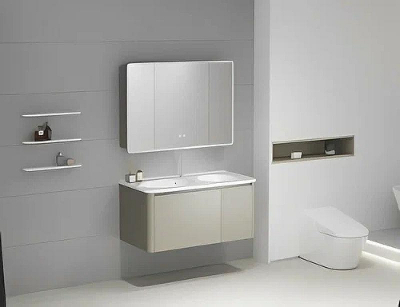 Тумба с раковиной Ceruttispa Sella 80 10311 подвесная Слоновая кость