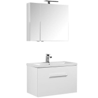 Комплект мебели для ванной Aquanet Порто 80 196677 подвесной Белый, купить, цена, заказать, магазин, доставка, скидка, промокод, купить, цена, заказать, магазин, доставка, скидка, промокод