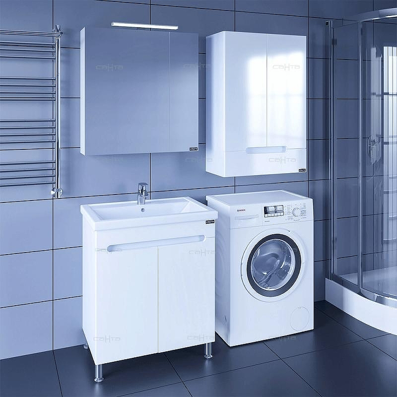 Тумба под раковину СанТа Лондон 70 224016 Белая, купить, цена, заказать, магазин, доставка, скидка, промокод, купить, цена, заказать, магазин, доставка, скидка, промокод