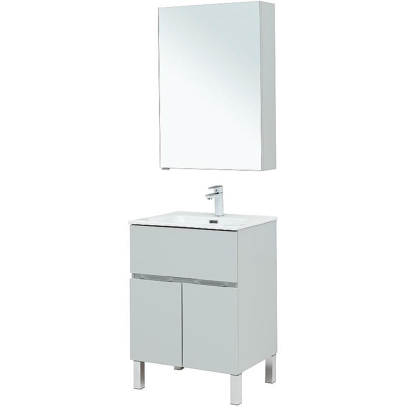 Комплект мебели для ванной Aquanet Алвита New 60 274530 Серый матовый, купить, цена, заказать, магазин, доставка, скидка, промокод, купить, цена, заказать, магазин, доставка, скидка, промокод