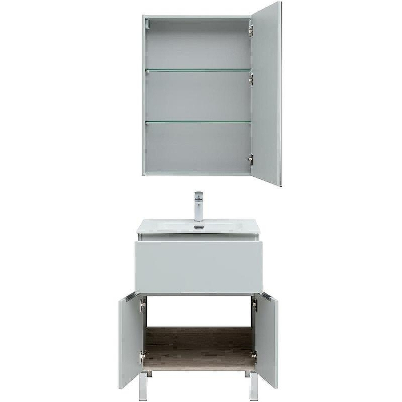 Комплект мебели для ванной Aquanet Алвита New 60 274530 Серый матовый, купить, цена, заказать, магазин, доставка, скидка, промокод, купить, цена, заказать, магазин, доставка, скидка, промокод