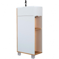 Тумба с раковиной 1MarKa Laura 40Н L У85930 Дуб сонома Белый, купить, цена, заказать, магазин, доставка, скидка, промокод, купить, цена, заказать, магазин, доставка, скидка, промокод