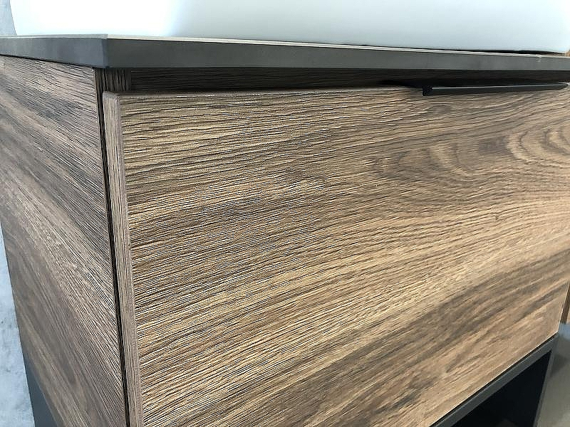 Тумба с раковиной Comforty Штутгарт 60 00004151039 подвесная Дуб темно-коричневый Черная столешница, купить, цена, заказать, магазин, доставка, скидка, промокод, купить, цена, заказать, магазин, доставка, скидка, промокод