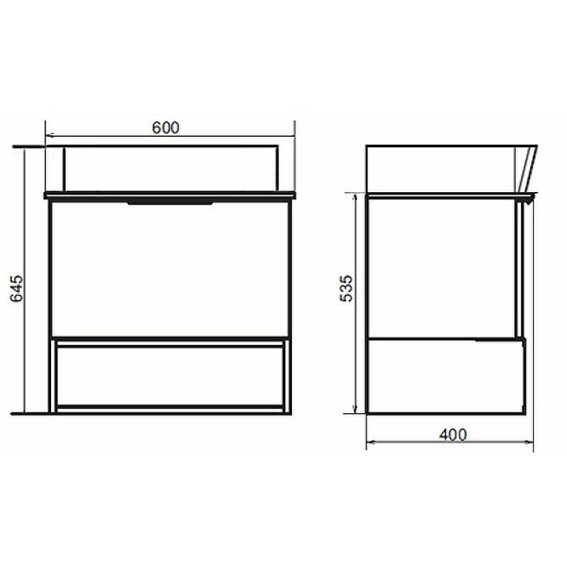 Тумба с раковиной Comforty Штутгарт 60 00004151039 подвесная Дуб темно-коричневый Черная столешница, купить, цена, заказать, магазин, доставка, скидка, промокод, купить, цена, заказать, магазин, доставка, скидка, промокод