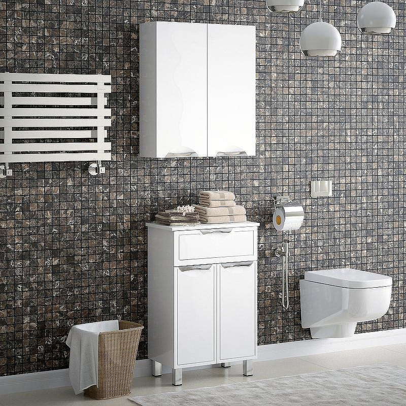 Подвесной шкаф Corozo Монро 55 SD-00000367 Белый, купить, цена, заказать, магазин, доставка, скидка, промокод, купить, цена, заказать, магазин, доставка, скидка, промокод