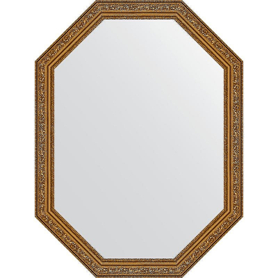 Зеркало Evoform Octagon 60x80 BY 7023 в багетной раме - Виньетка состаренное золото 56