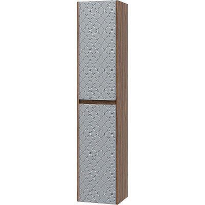 Шкаф пенал Brevita Chester 35 CHE-05035-4950По подвесной Серый матовый Дуб Чарльстон темно-коричневый