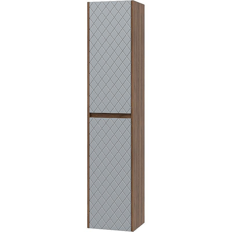 Шкаф пенал Brevita Chester 35 CHE-05035-4950По подвесной Серый матовый Дуб Чарльстон темно-коричневый, купить, цена, заказать, магазин, доставка, скидка, промокод, купить, цена, заказать, магазин, доставка, скидка, промокод