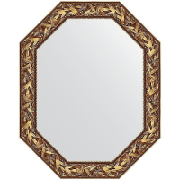 Зеркало Evoform Polygon 98х78 BY 7224 в багетной раме - Византия золото 99, купить, цена, заказать, магазин, доставка, скидка, промокод, купить, цена, заказать, магазин, доставка, скидка, промокод