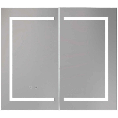 Зеркальный шкаф Aquatek 80 AQ7804-MLC с подсветкой Хром