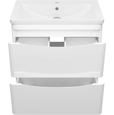 Тумба с раковиной Misty Атлантик 70 УТ000011691 подвесная Белая