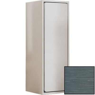 Шкаф пенал SanVit Бруно 30 pbru с фактурой под дерево подвесной Шелк Сталь