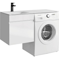 Тумба под раковину Aqwella Duet 115 DU01051 подвесная Белая, купить, цена, заказать, магазин, доставка, скидка, промокод, купить, цена, заказать, магазин, доставка, скидка, промокод