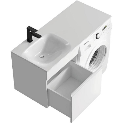 Тумба под раковину Aqwella Duet 115 DU01051 подвесная Белая