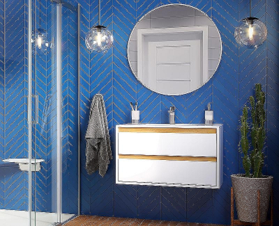 Тумба под раковину Excellent Tuto 80 MLEX.0103.800.WHBL подвесная Белый Дуб