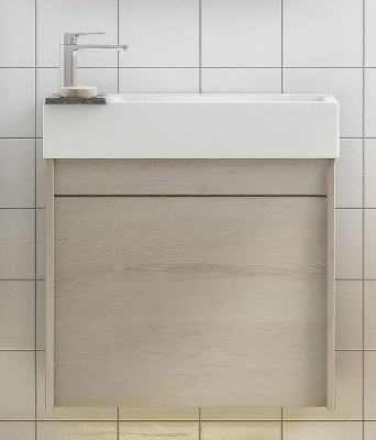 Тумба под раковину Art&Max Family-500-1D-SO-PB подвесная Сканди