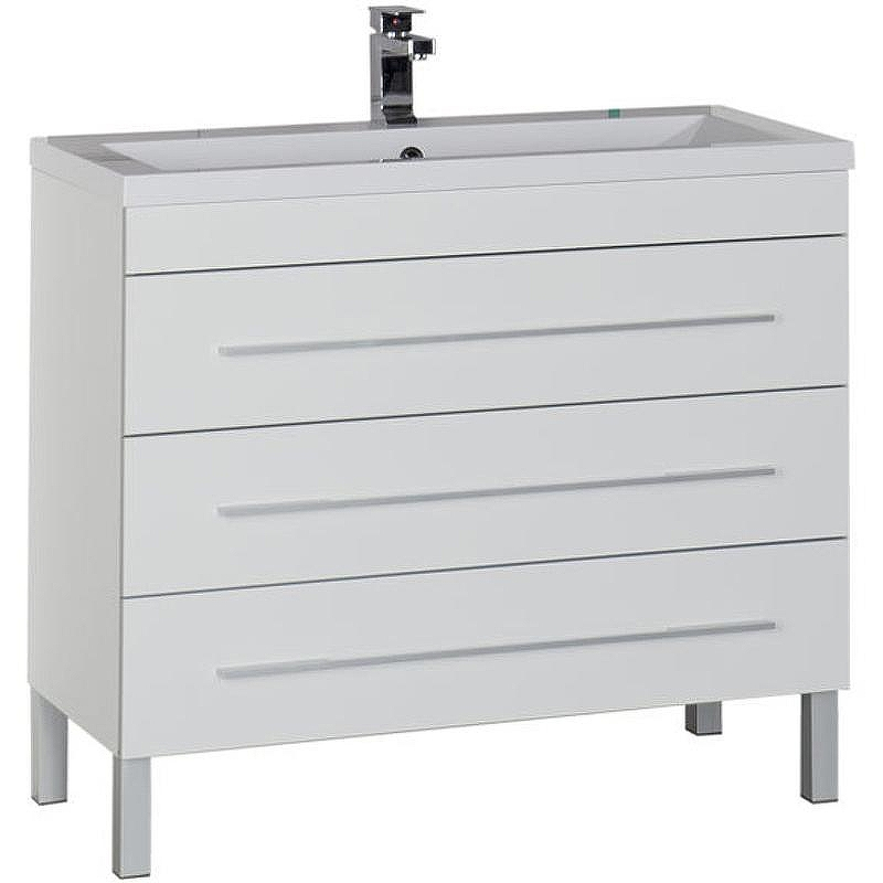 Тумба с раковиной Aquanet Верона 100 212871 Белая, купить, цена, заказать, магазин, доставка, скидка, промокод, купить, цена, заказать, магазин, доставка, скидка, промокод