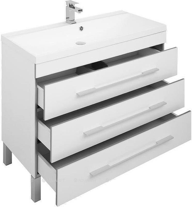 Тумба с раковиной Aquanet Верона 100 212871 Белая, купить, цена, заказать, магазин, доставка, скидка, промокод, купить, цена, заказать, магазин, доставка, скидка, промокод