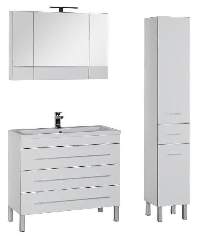 Тумба с раковиной Aquanet Верона 100 212871 Белая, купить, цена, заказать, магазин, доставка, скидка, промокод, купить, цена, заказать, магазин, доставка, скидка, промокод