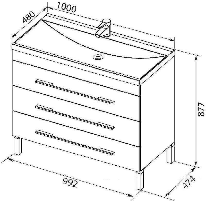 Тумба с раковиной Aquanet Верона 100 212871 Белая, купить, цена, заказать, магазин, доставка, скидка, промокод, купить, цена, заказать, магазин, доставка, скидка, промокод