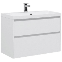 Тумба под раковину Aquanet Гласс 90 196960 подвесной Белая, купить, цена, заказать, магазин, доставка, скидка, промокод, купить, цена, заказать, магазин, доставка, скидка, промокод