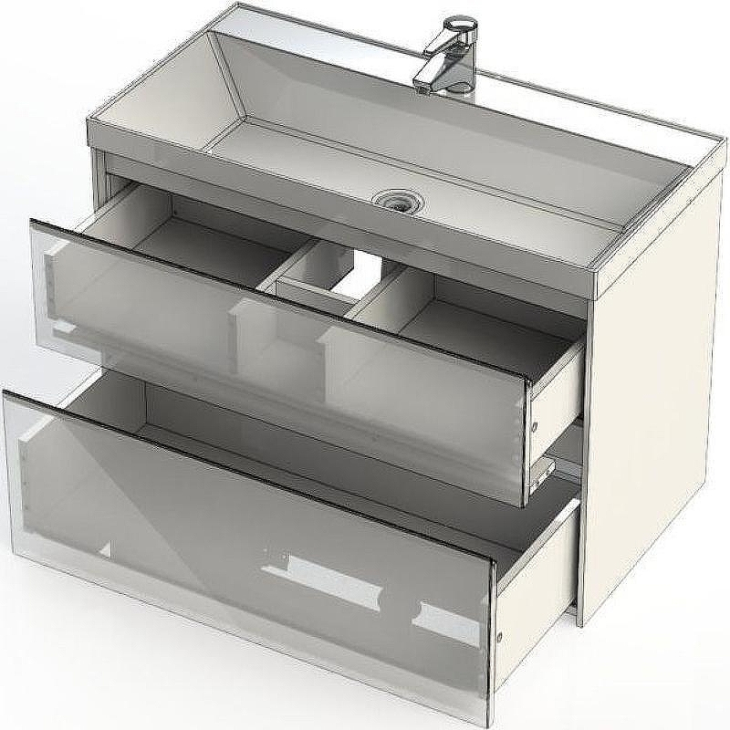 Тумба под раковину Aquanet Гласс 90 196960 подвесной Белая, купить, цена, заказать, магазин, доставка, скидка, промокод, купить, цена, заказать, магазин, доставка, скидка, промокод