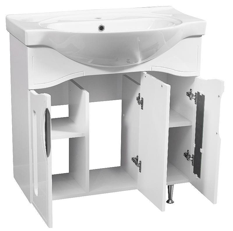 Тумба под раковину Stella Polar Сильва 80 SP-00000202 Белая, купить, цена, заказать, магазин, доставка, скидка, промокод, купить, цена, заказать, магазин, доставка, скидка, промокод