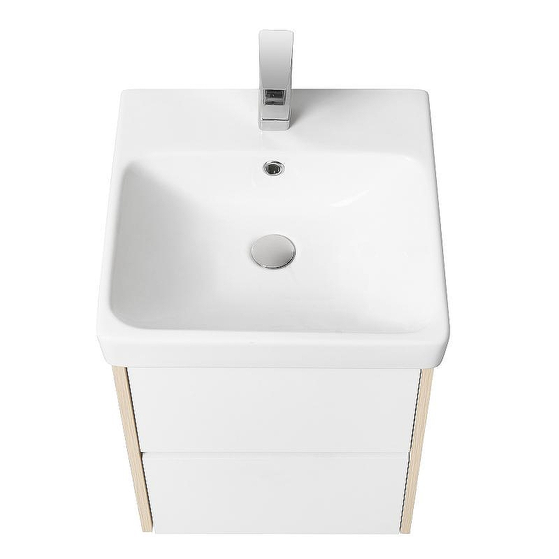 Тумба под раковину Aquaton Сканди 45 1A251601SDB20 подвесная Белый Дуб верона, купить, цена, заказать, магазин, доставка, скидка, промокод, купить, цена, заказать, магазин, доставка, скидка, промокод